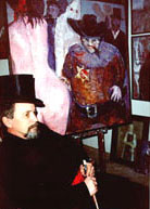 Andrei Medinski in atelierul de creatie